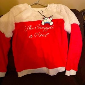NWT Chelsea Peers New York size small “The snuggle is real” sweater